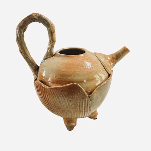 Handmade Ceramic Teapot – Rustic Glazed Pottery, Unique Artisan Design - Picture 5 of 13